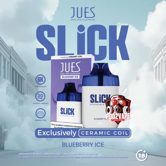 Jues slick 6000 puffs blueberry ice