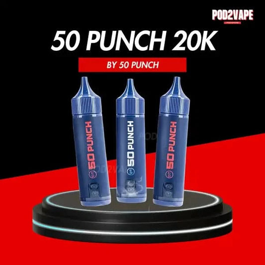 50 punch 20k พอตใช้แล้วทิ้ง รุ่นใหม่ 20000 คำ มี 10 รสชาติยอดนิยม