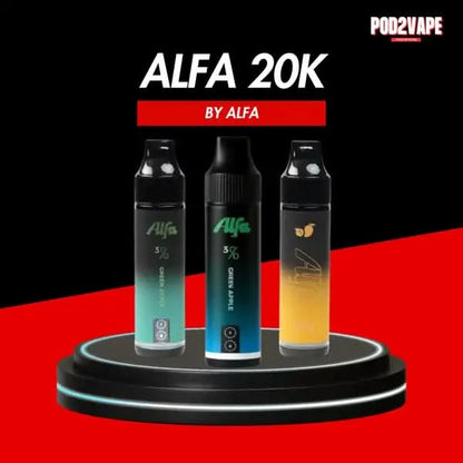 พอตใช้แล้วทิ้ง รุ่นใหม่ มีหน้าจอ Alfa 20000 puffs ฟีลสูบคล้าย Marbo 9k