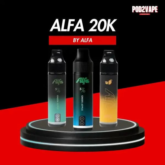 พอตใช้แล้วทิ้ง รุ่นใหม่ มีหน้าจอ Alfa 20000 puffs ฟีลสูบคล้าย Marbo 9k