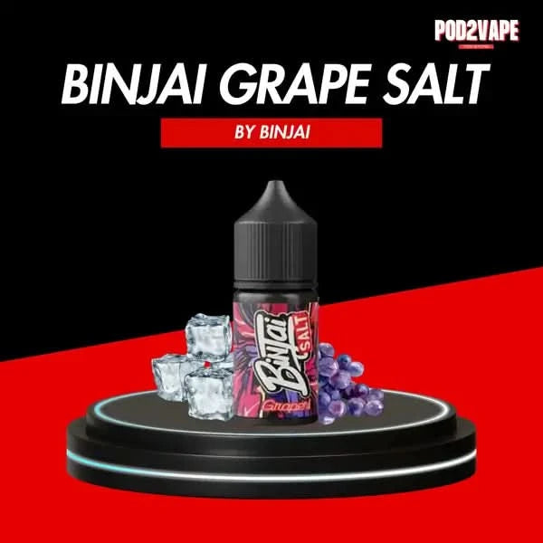Binjai grape salt nic น้ำยาบินใจองุ่น ซอลนิค ยอดนิยม หอม หวาน เข้มข้น