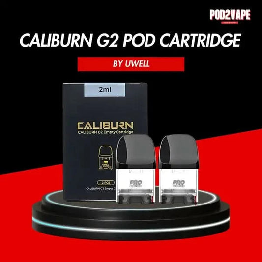 Uwell caliburn g2 emtry cartridge กล่องมี 2 ตัว ของแท้จากร้าน Pod2vape