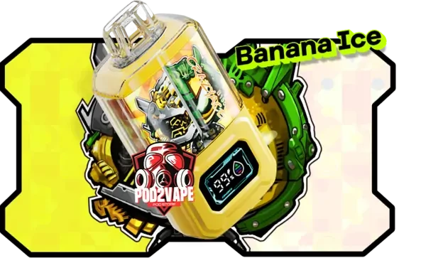 Crazyace b15000 puffs banana ice
