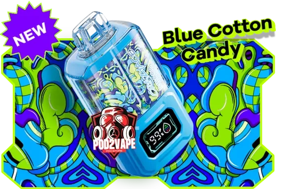 Crazyace b15000 puffs blue cotton candy