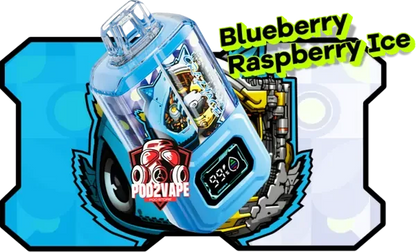 Crazyace b15000 puffs blueberry raspberry ice