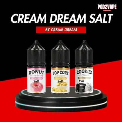 Cream dream salt nic น้ำยาบุหรี่ไฟฟ้า ซอลนิครสขนมผสมผลไม้ลงตัว หอม หวาน