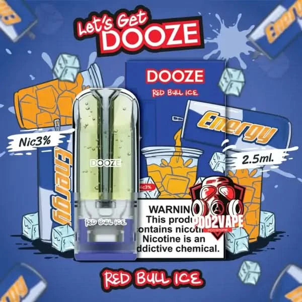 หัวพอต dooze 2.5ml pod red bull ice