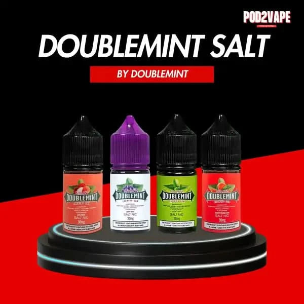 น้ำยาซอลนิค doublemint salt nic 30ml หมากฝรั่งยอดนิยม ผสมกับผลไม้