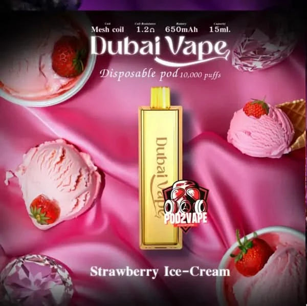 Dubai vape 10000 puffs strawberry ice cream