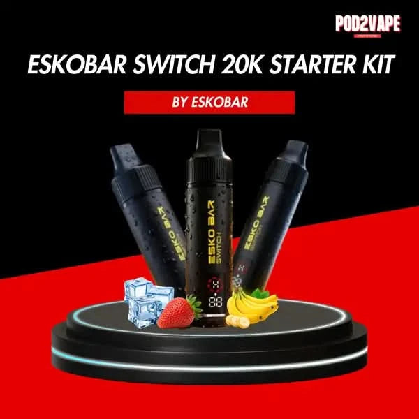 พอตใช้แล้วทิ้ง เปลี่ยนหัวได้ Esko bar switch 20k จัดเต็ม 15 รสชาติ มีเอกลักษณ์ประจำตัว