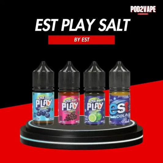 น้ำยาซอลนิค Est play salt nic 30ml น้ำยารสชาติเครื่องดื่ม สดชื่น ผสมความหวานซ่า