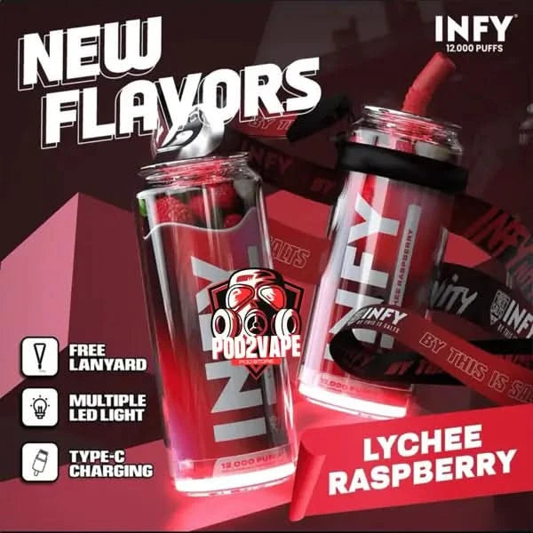 Infy 12000 puffs lychee raspberry