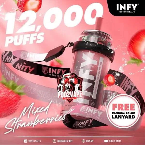 Infy 12000 puffs mixed strawberries