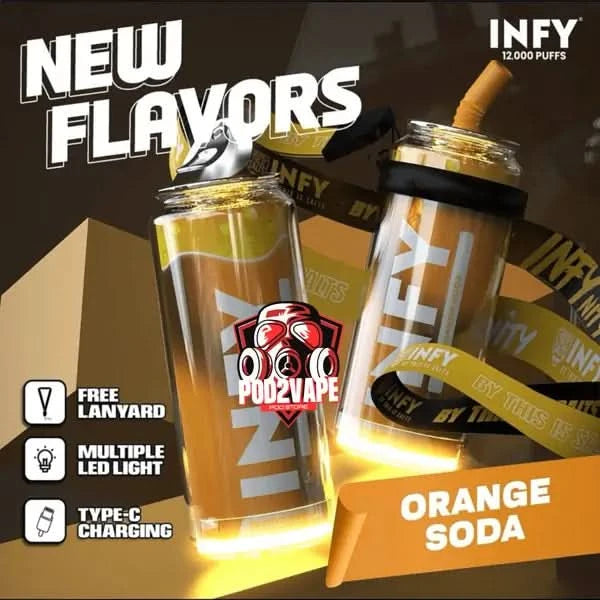 Infy 12000 puffs orange soda