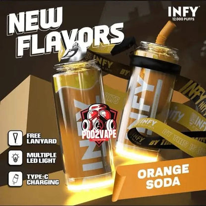 Infy 12000 puffs orange soda