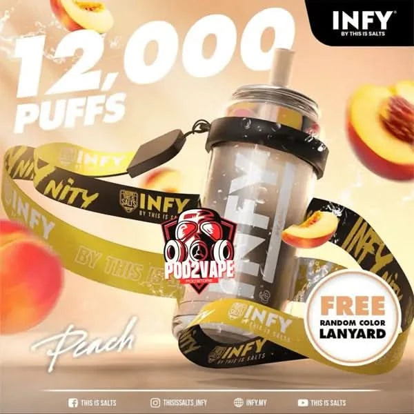 Infy 12000 puffs peach
