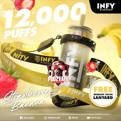Infy 12000 puffs strawberry banana