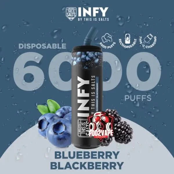 infy 6000 puffs blueberry blackberry
