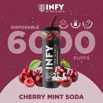 infy 6000 puffs cherry mint soda