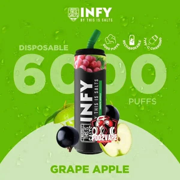 infy 6000 puffs grape apple