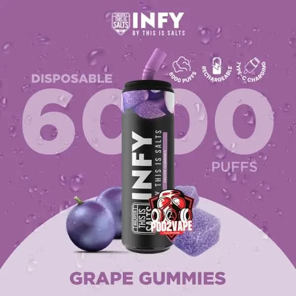 infy 6000 puffs grape gummies