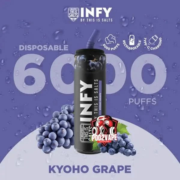 infy 6000 puffs kyoho grape