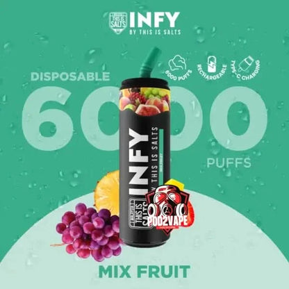 infy 6000 puffs mix fruit