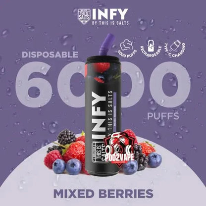 infy 6000 puffs mixed berries