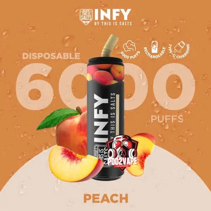 infy 6000 puffs peach
