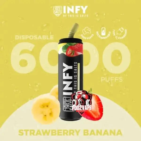 infy 6000 puffs strawberry banana