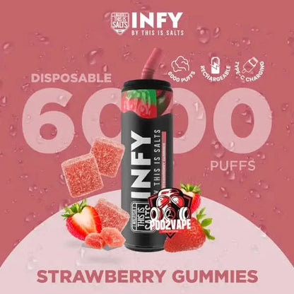 infy 6000 puffs strawberry gummies