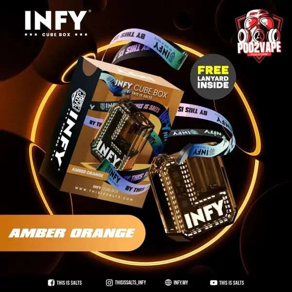 Infy cube box amber orange