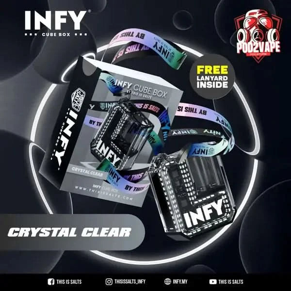 Infy cube box crystal clear