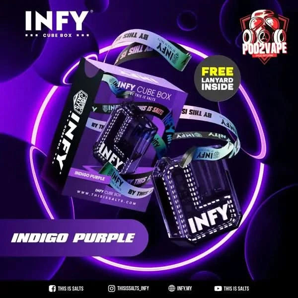 Infy cube box indigo purple
