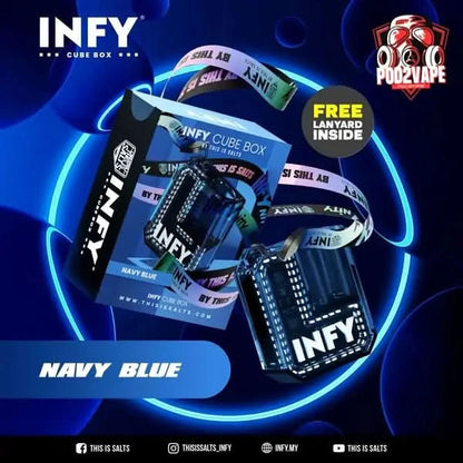 Infy cube box navy blue