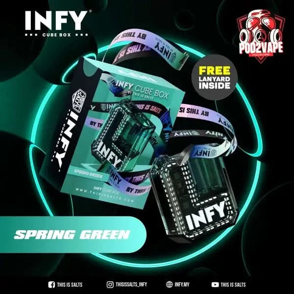 Infy cube box spring green