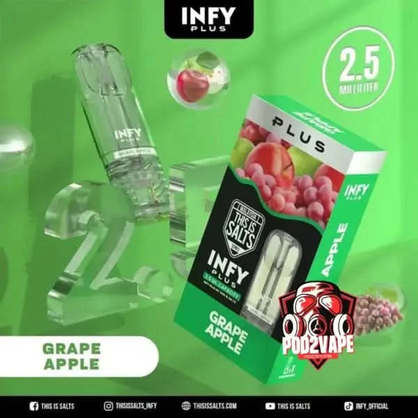 หัวพอต infy plus 2.5ml grape apple