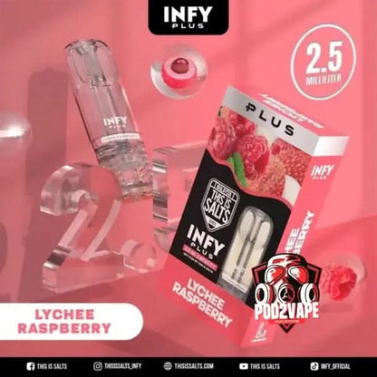 หัวพอต infy plus 2.5ml lychee raspberry