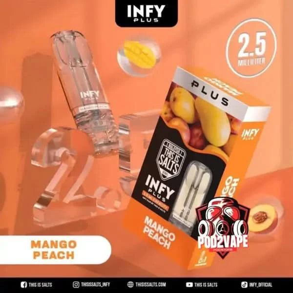 หัวพอต infy plus 2.5ml mango peach
