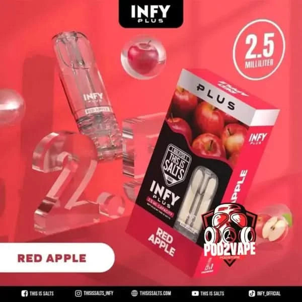 หัวพอต infy plus 2.5ml red apple