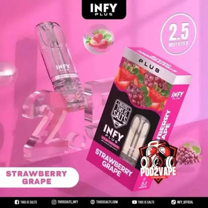 หัวพอต infy plus 2.5ml strawberry grape