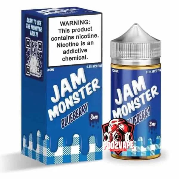 น้ำยา Jam monster freebase blueberry nic3