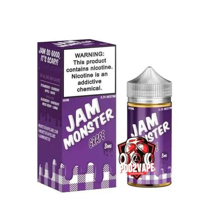 น้ำยา Jam monster freebase grape nic3