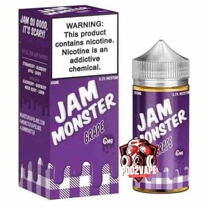 น้ำยา Jam monster freebase grape nic6