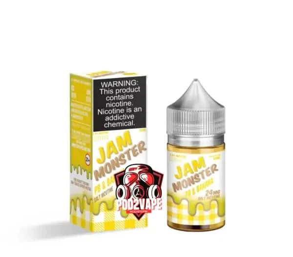 Jam monster salt nic pb banana nic24