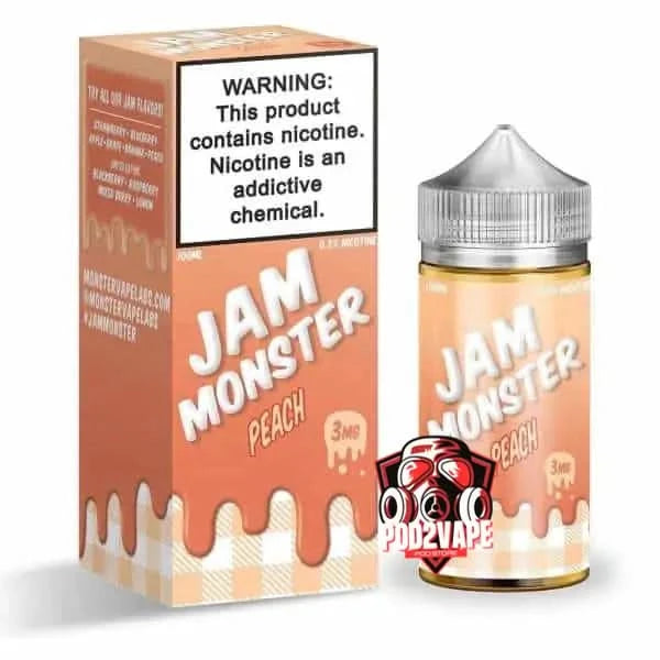น้ำยา Jam monster freebase peach nic3