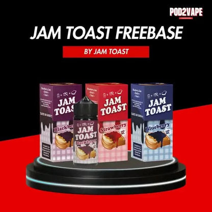 น้ำยาฟรีเบส Jam toast freebase 100ml มี 3 รสชาติ ขนมปังราดแยมผลไม้