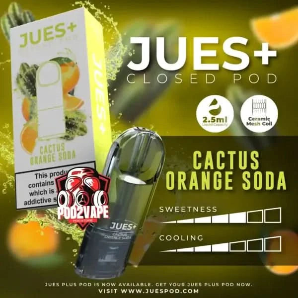 หัวพอต Jues plus 2.5ml cactus orange soda