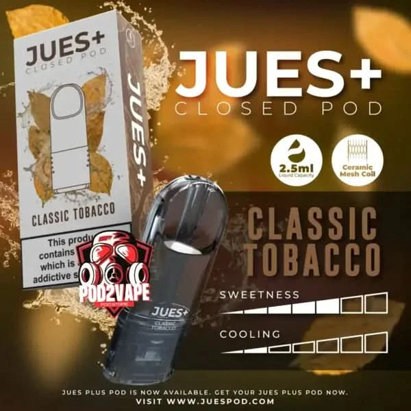 หัวพอต Jues plus 2.5ml classic tobacco