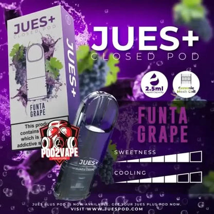 หัวพอต Jues plus 2.5ml funta grape